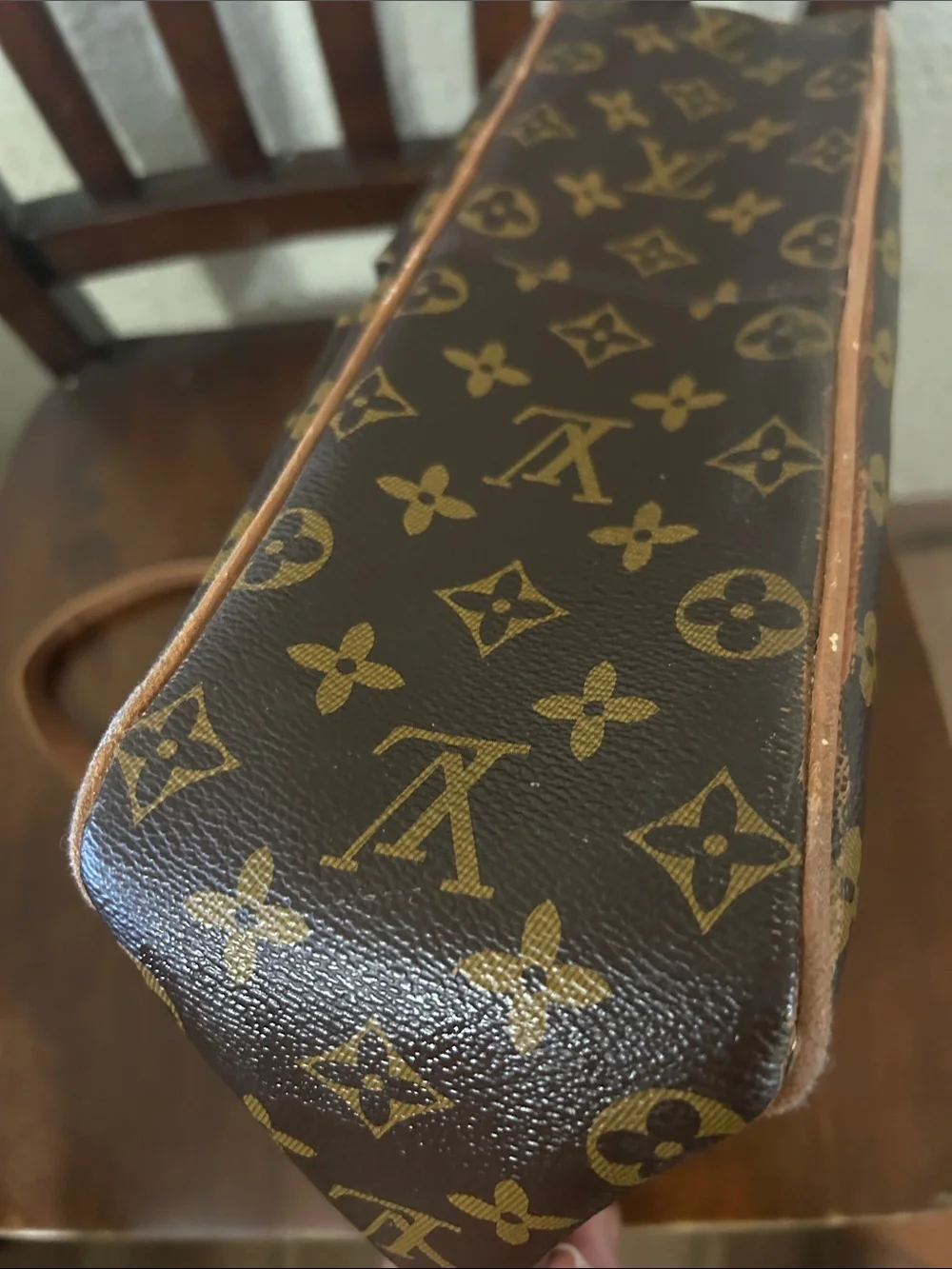 Monogram Canvas Brown and Tan Messenger Shoulder Bag